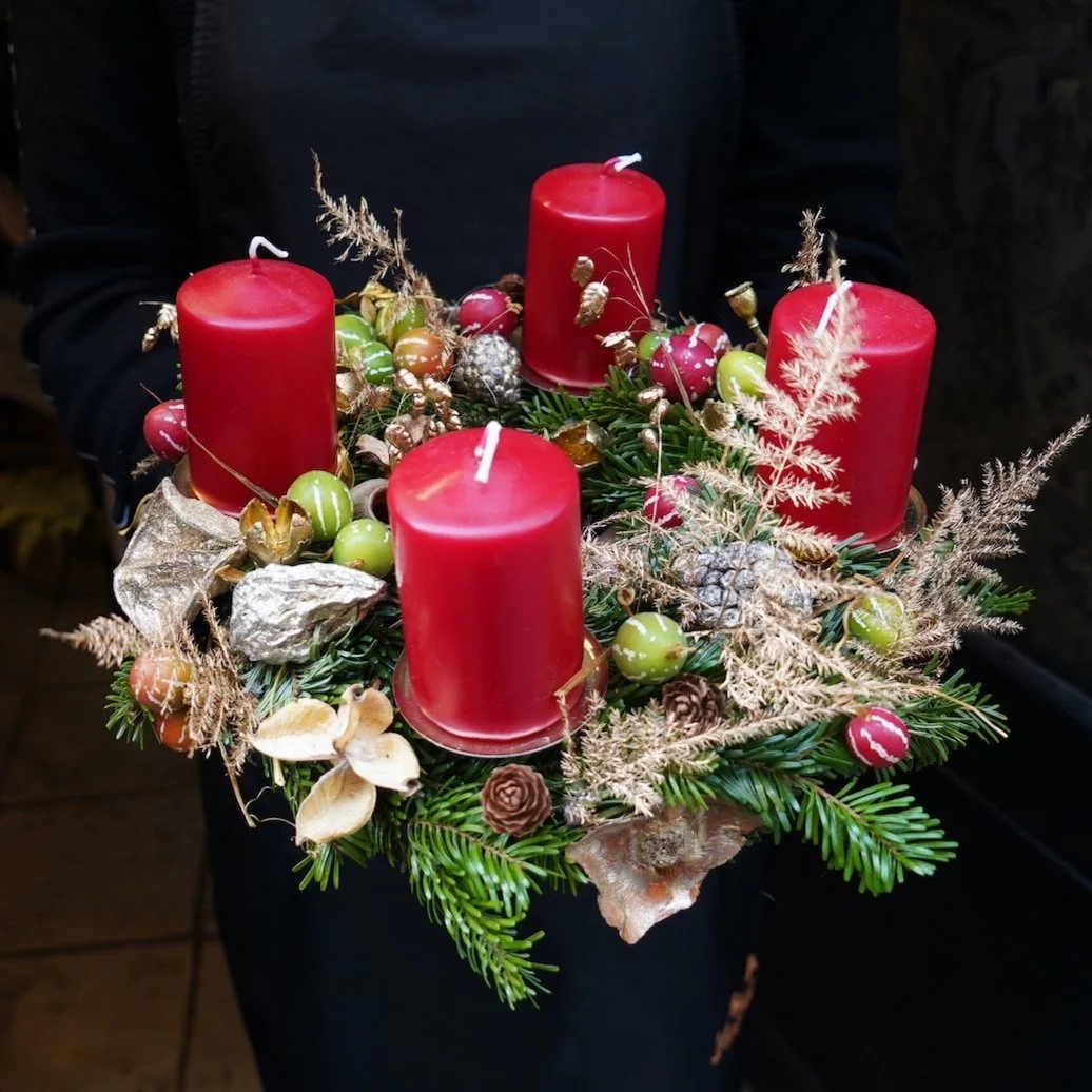 couronne de l'avent avec bougies livraison paris
