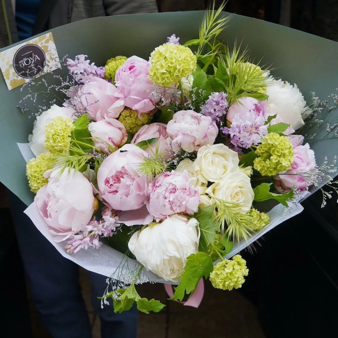 Bouquet "Un jardin de pivoines" - Pastel