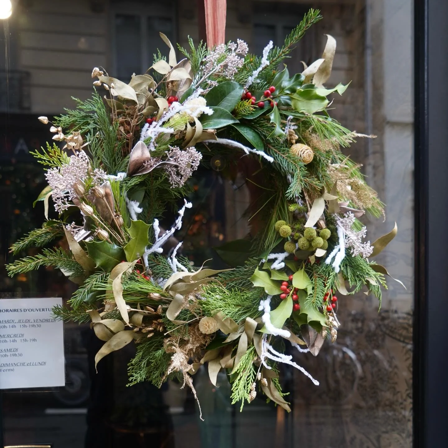 Our Christmas wreaths 
Nos couronnes de No&euml;l