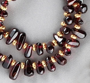 Garnets and Gold SOLD