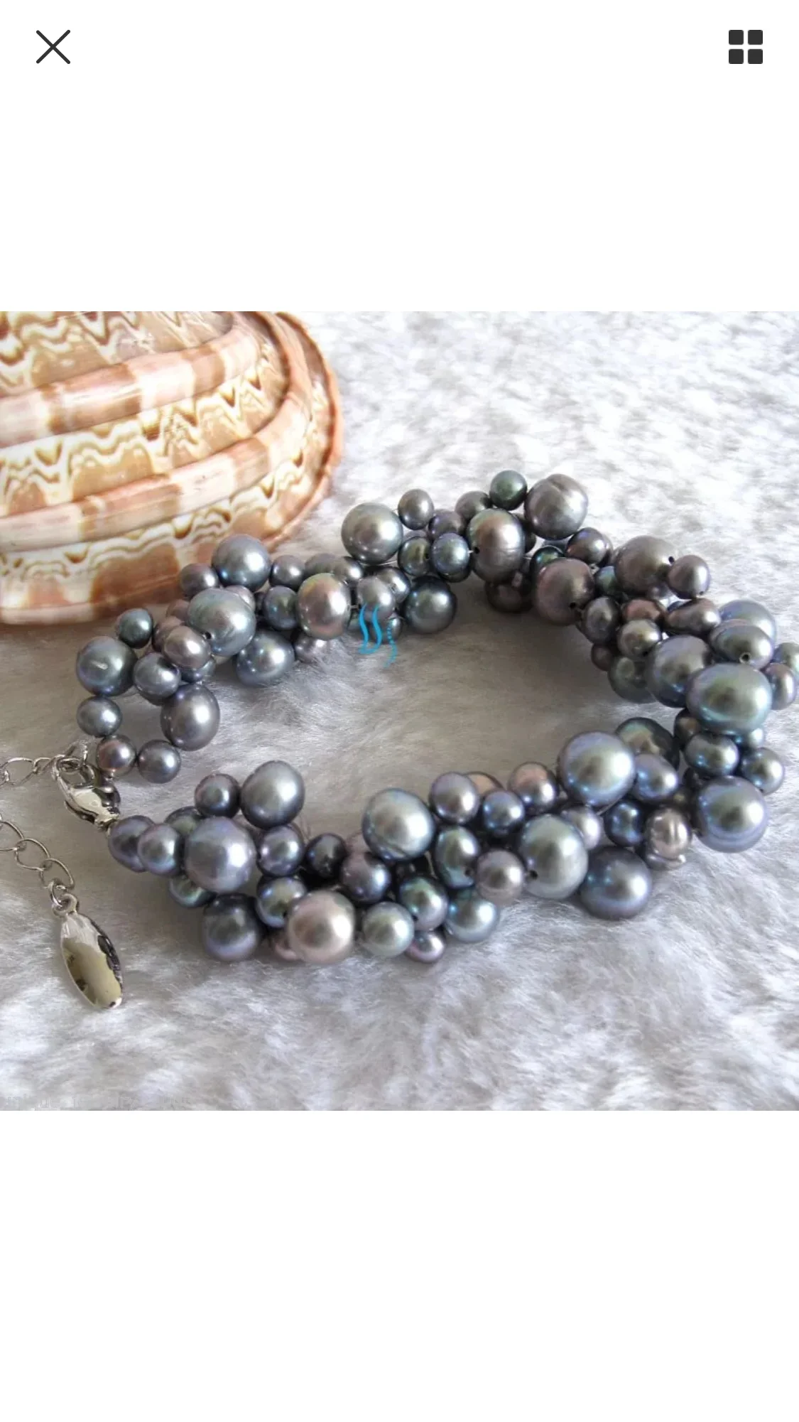 1113-B-PH- The Black Pearls Black South Sea Pearls