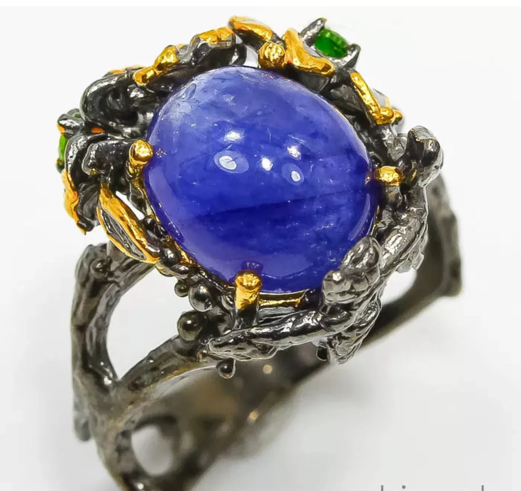 80321-R-GA-Big  sky blue sapphire  stone is 13 x 10 mm