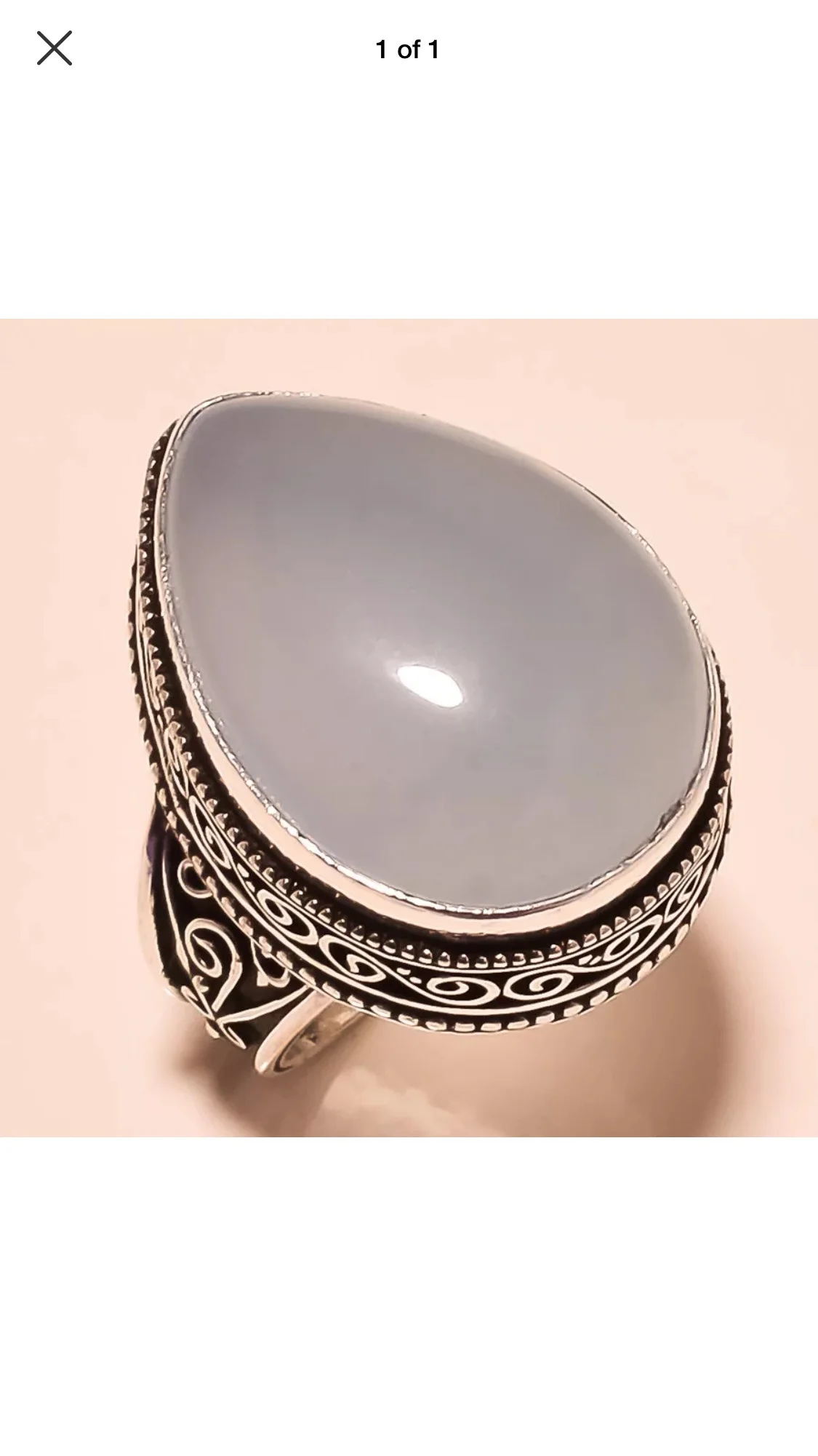 76032-R-GA-Chalcdoney Ring for ladies or gents