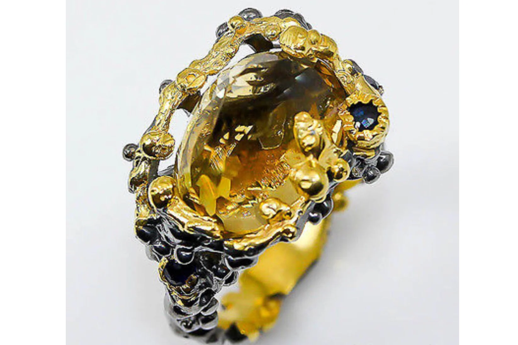 34555-R-GA-Big Citrene And other semi precious stones