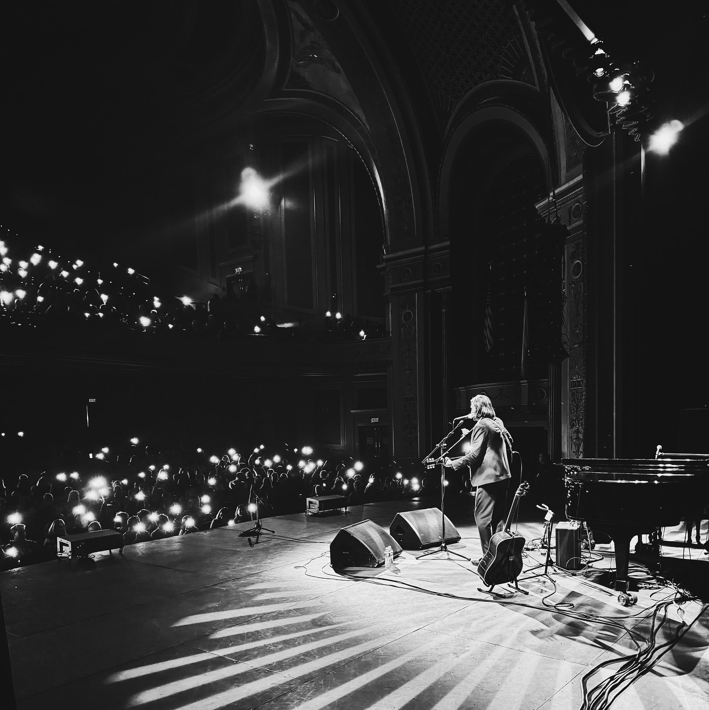 What a thrill to send some sound into the Veterans Memorial Auditorium last night.  Grateful to my friend @actualbenfolds for making me a part of so many musical adventures the past couple of years.  Getting to share songs and stories with my hometow