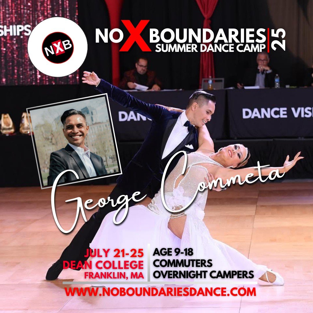 📢 NEW FACULTY ANNOUNCEMENT‼️ George started his dance career as a member of the University of Connecticut Ballroom Team in 2007.  Since then, his passion and perseverance in ballroom dance has allowed him to advance through the ranks in the collegia
