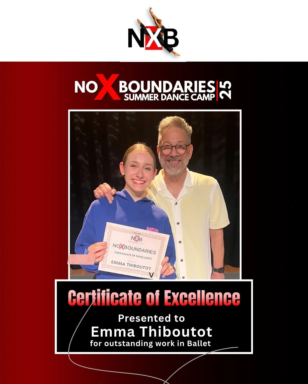 Congratulations to all our Award&rdquo;Award of Excellence recipients! Job well done! 🖤❤️💪🏾 #excelentdancers #no❌boundaries #summerdancecamp #showcase
