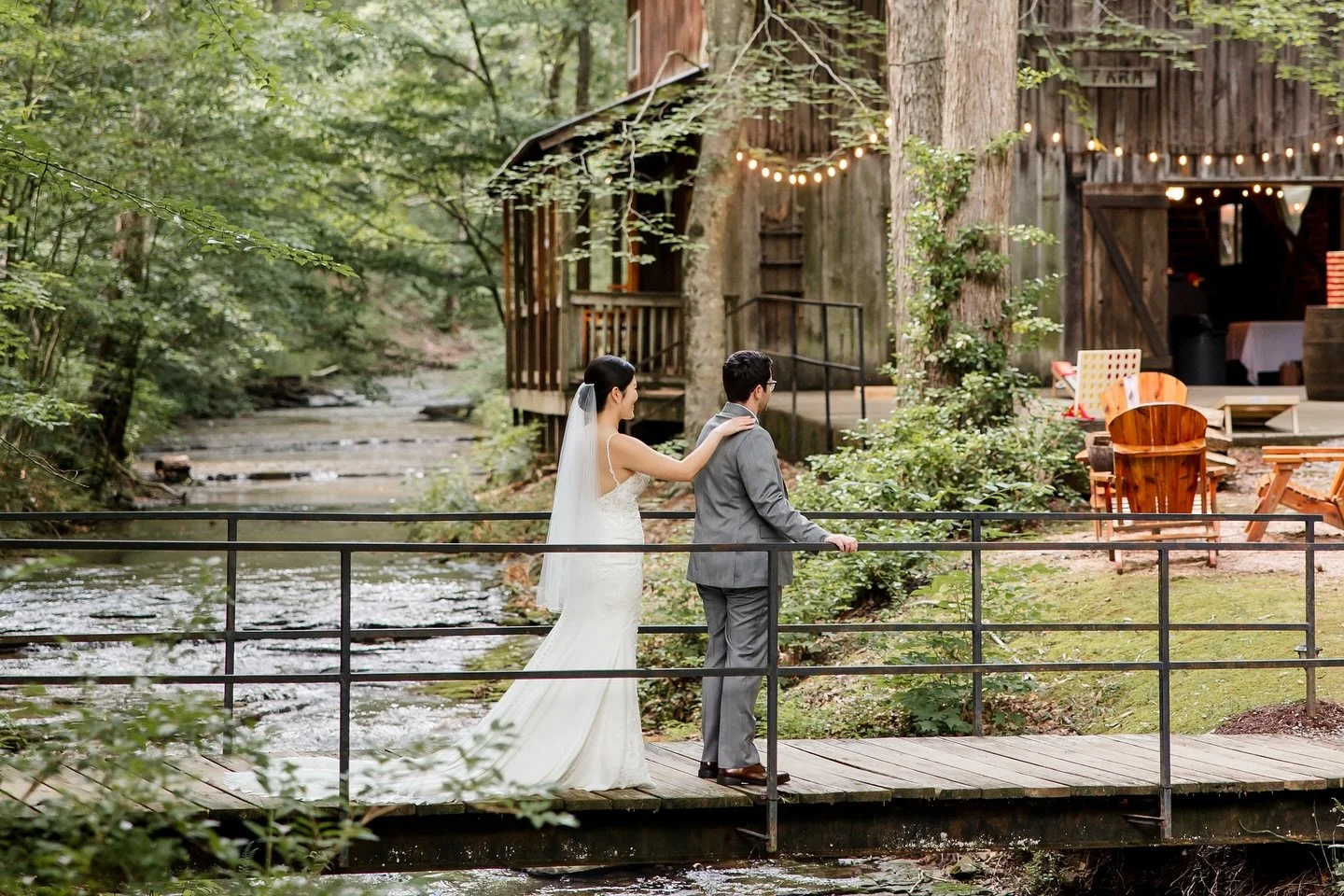 The moment he saw his bride! 🤍 A first look doesn&rsquo;t take away from the aisle - it adds a beautiful, private moment to your day. It calms the nerves, gives you time together before the whirlwind, and allows for genuine emotion without the crowd