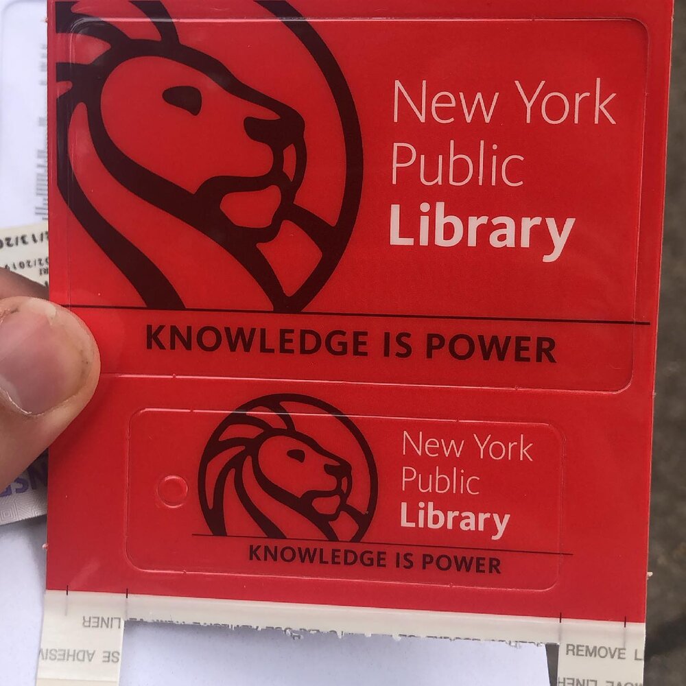 Took me a week but we all knew this was inevitable. #librarycard @nypl #knowledgeispower #books