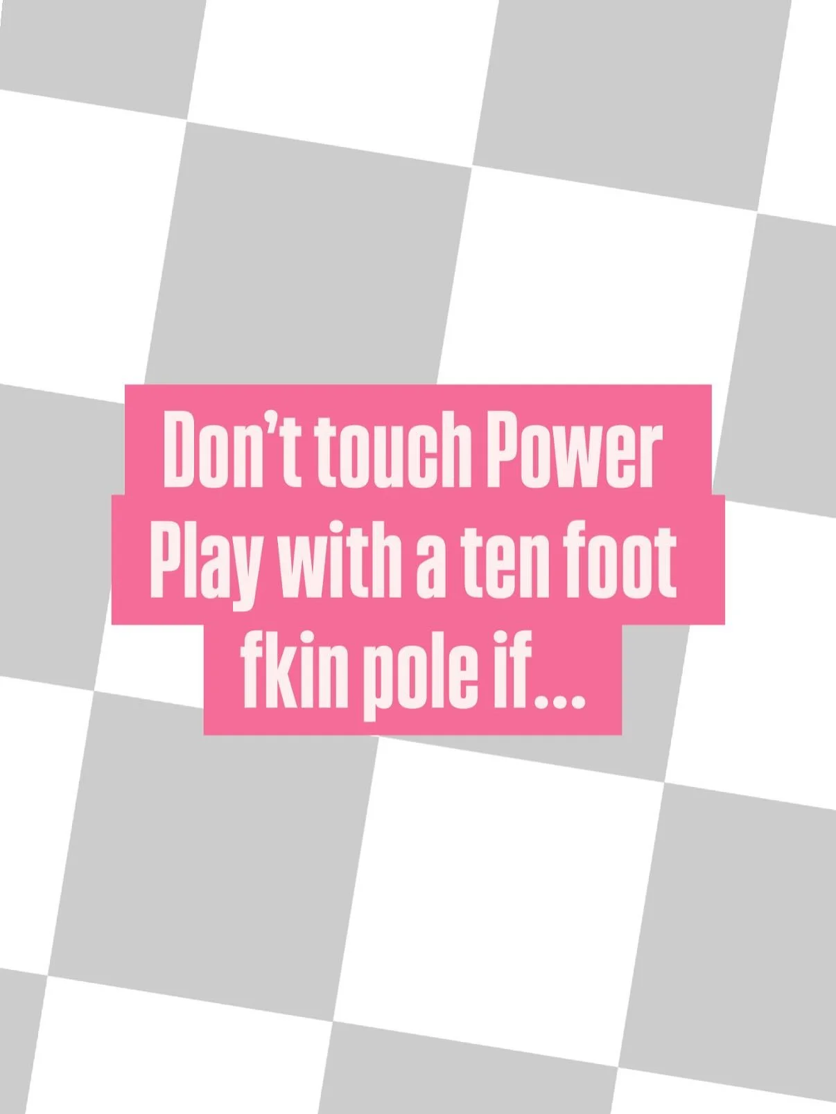 Consider this that college weed out class 😘

FOUR spots left. I wouldn&rsquo;t wait. DM to chat and see if power play is the perfect place for you to grow your business and call home.