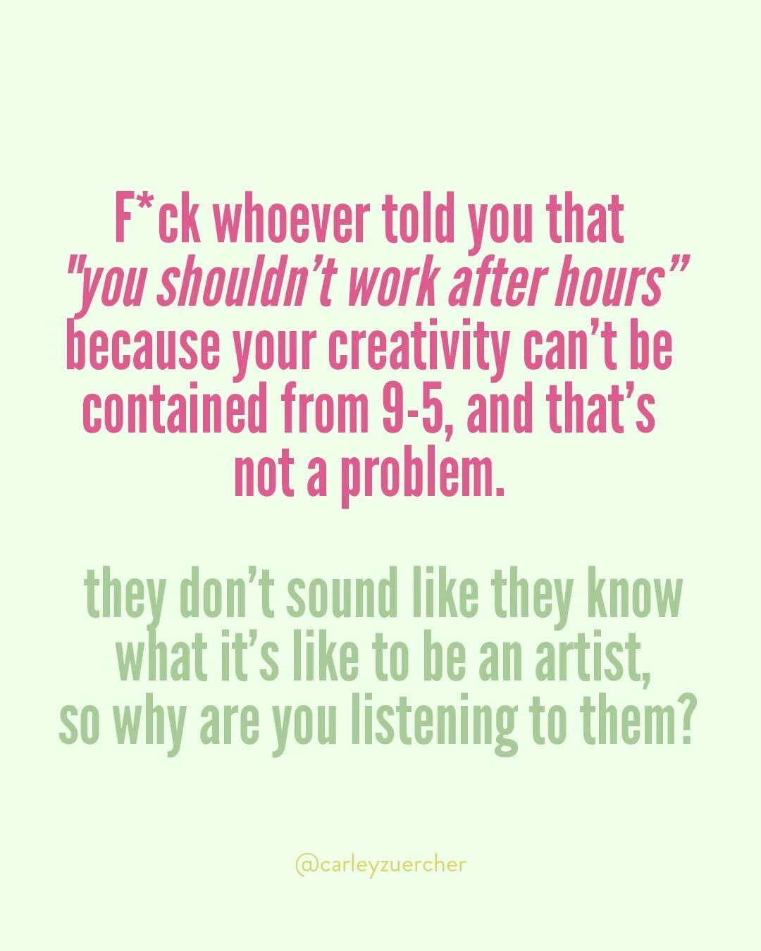 Fck em Friday is back 😜 bc im sick of people making you feel small. 

In all seriousness, this is your reminder to do WHATEVER you want.

If something tells you something and it makes you shrink...
If you read these and thought, &ldquo;but I like xy