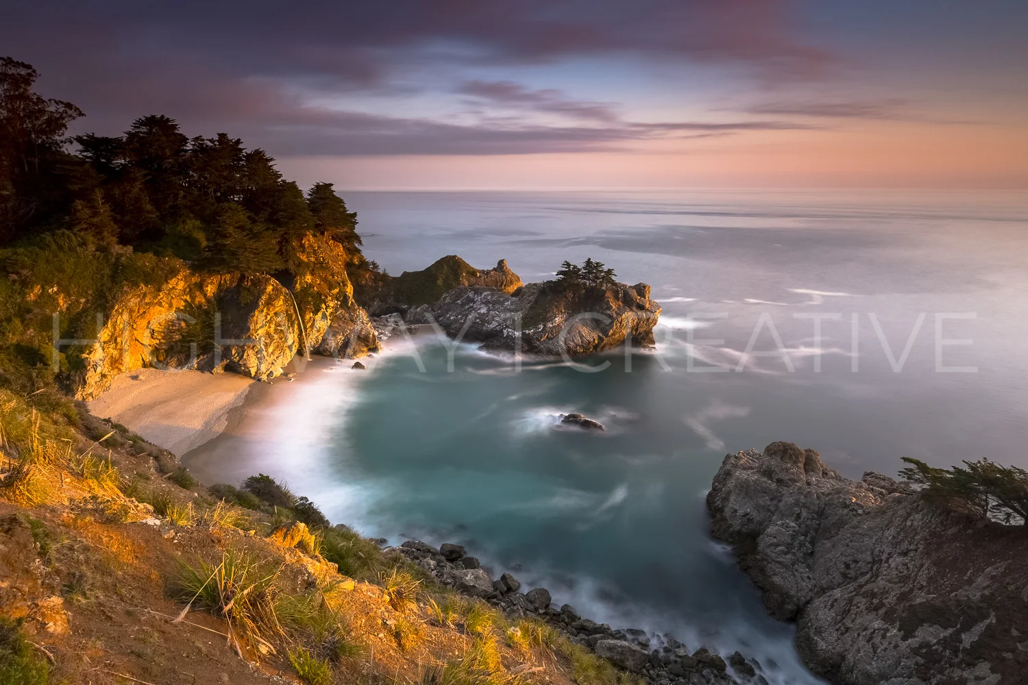 Last Light on McWay Cove