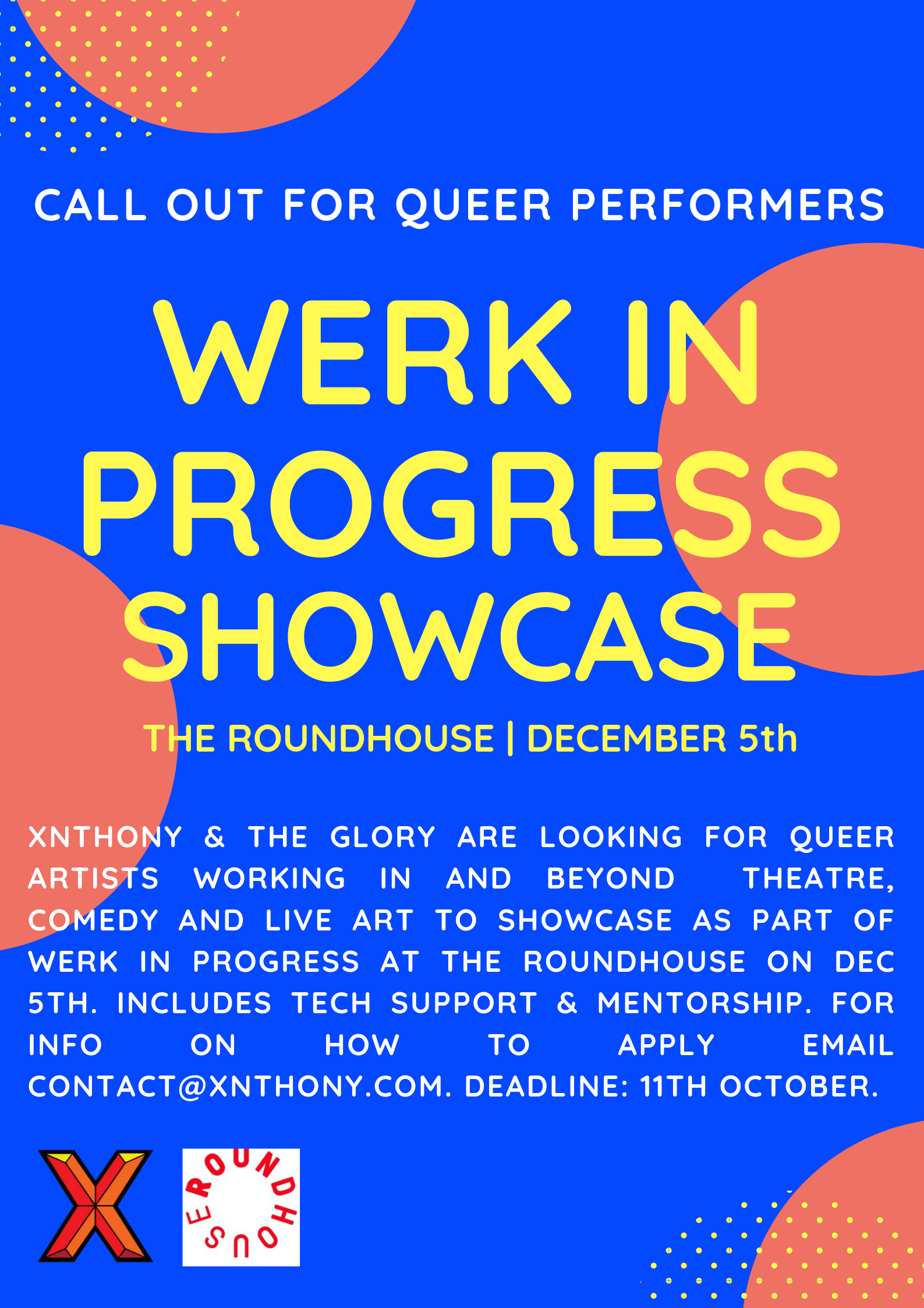 Werk in Progress Showcase at The Roundhouse
