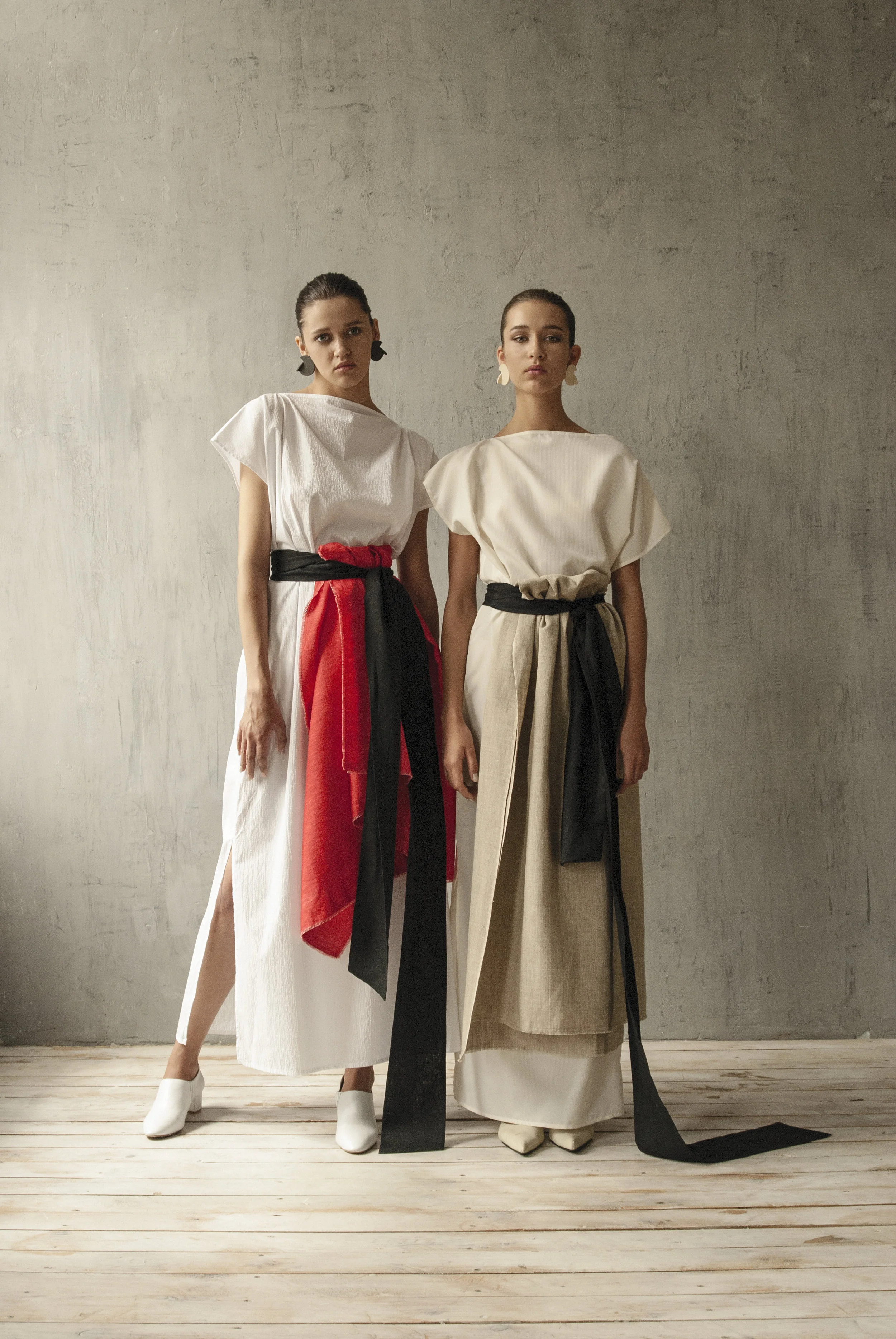 knee length dresses for ladies Together Segal everyday long dress for petite women in black and white linen