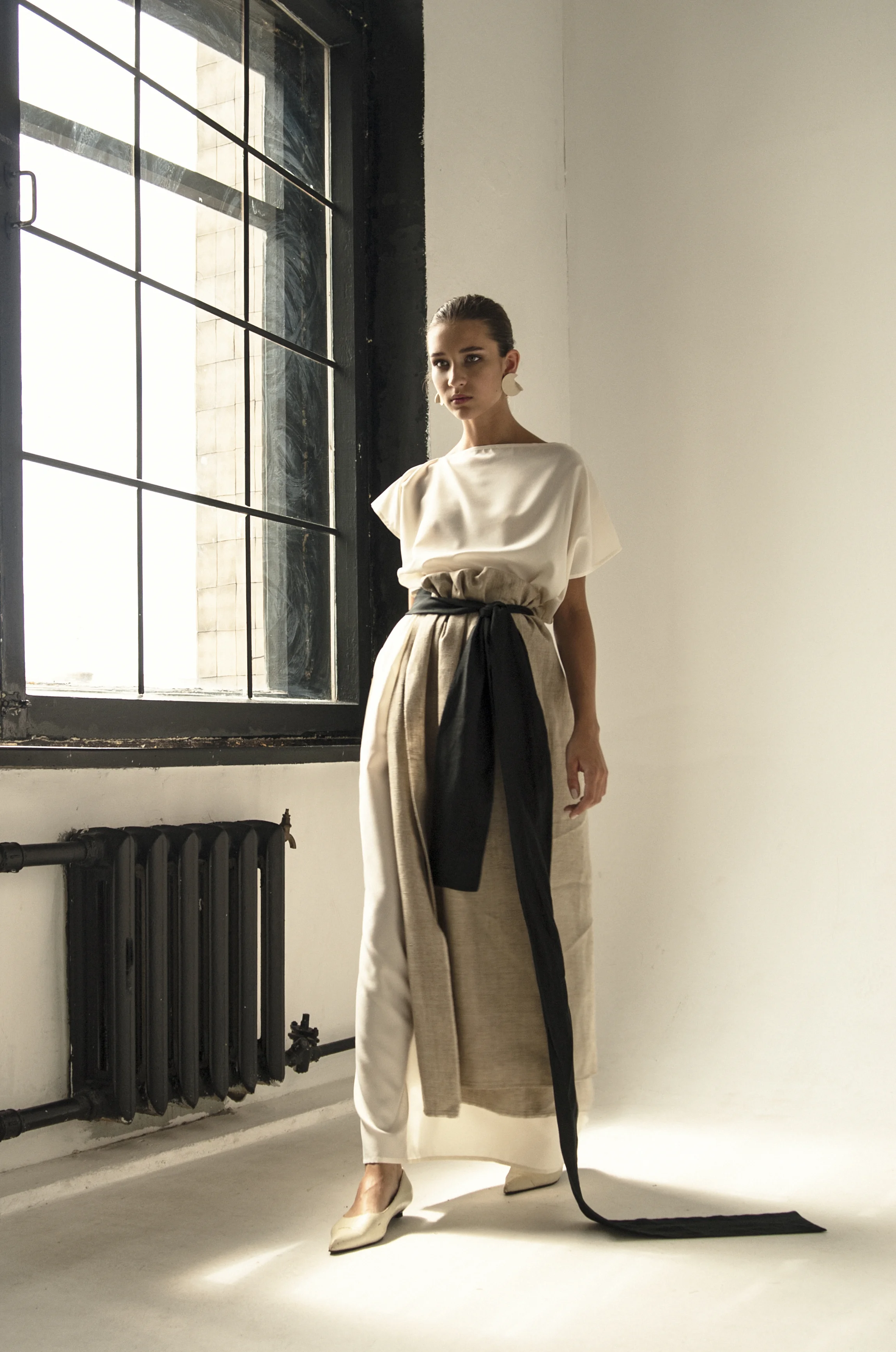 Motanka raw linen dress  K M by L A N G E