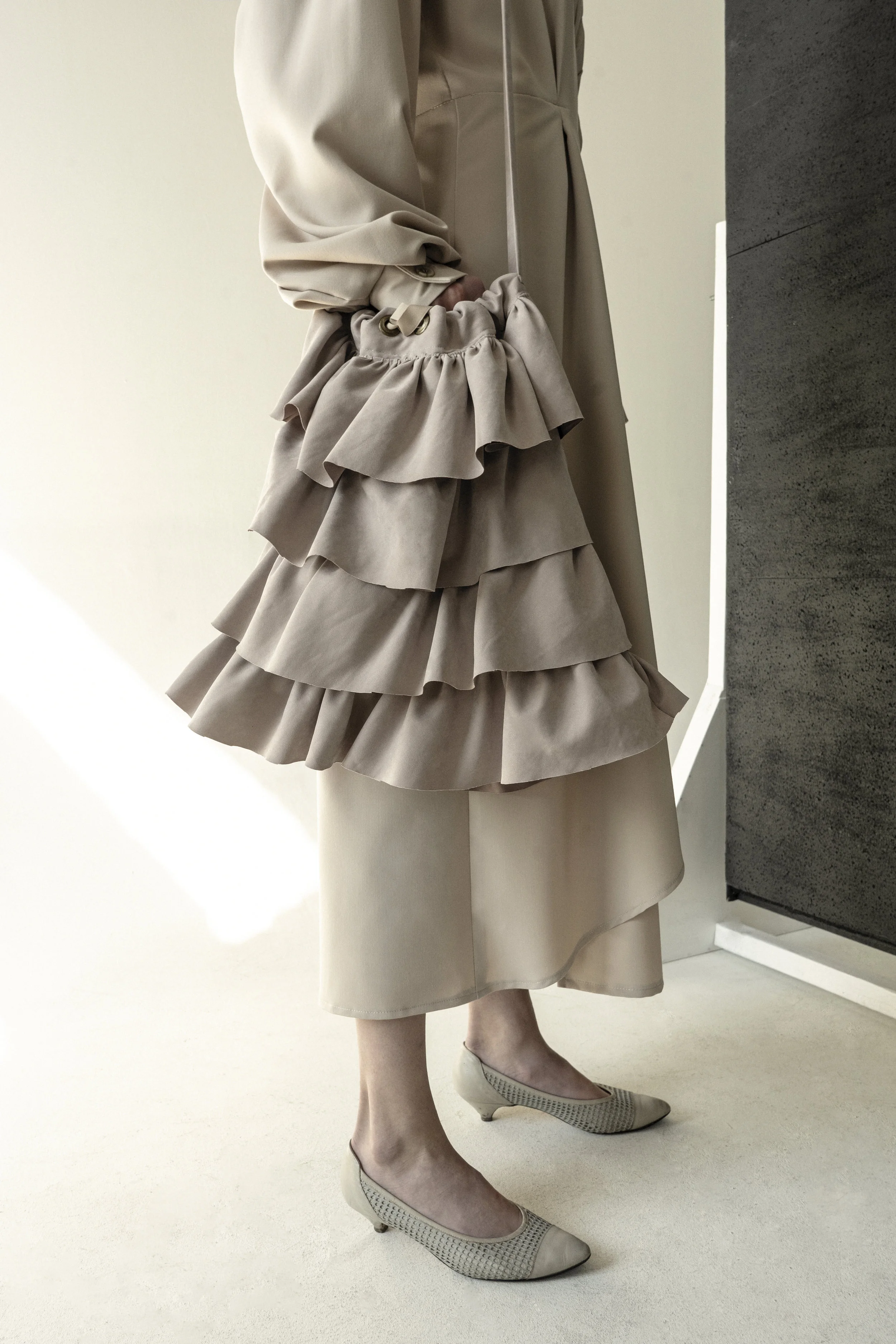 JULE´s CARAMEL RUFFLE BAG