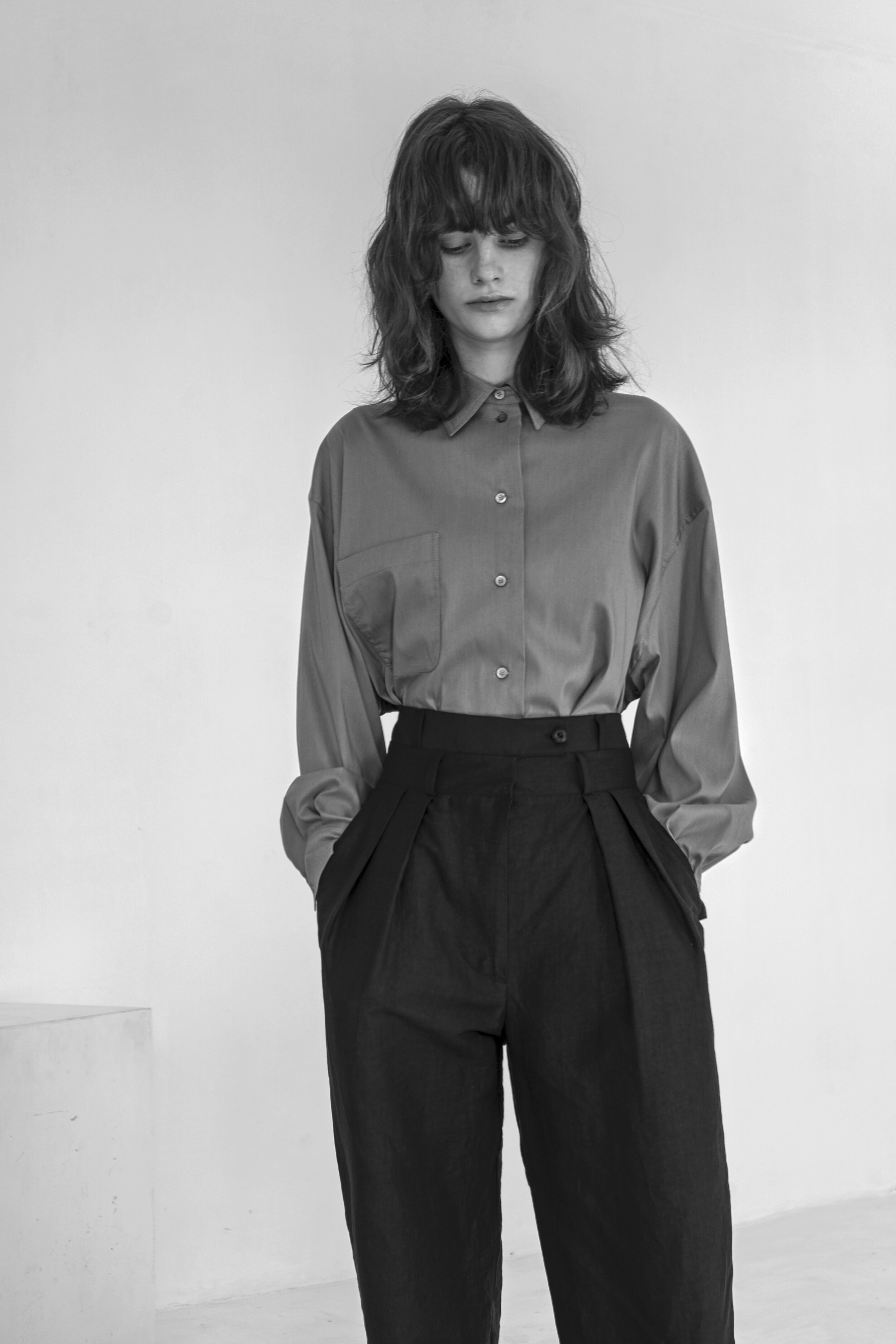 ZHYTOMIR DOUBLE BELTED PANTS — K M by L A N G E