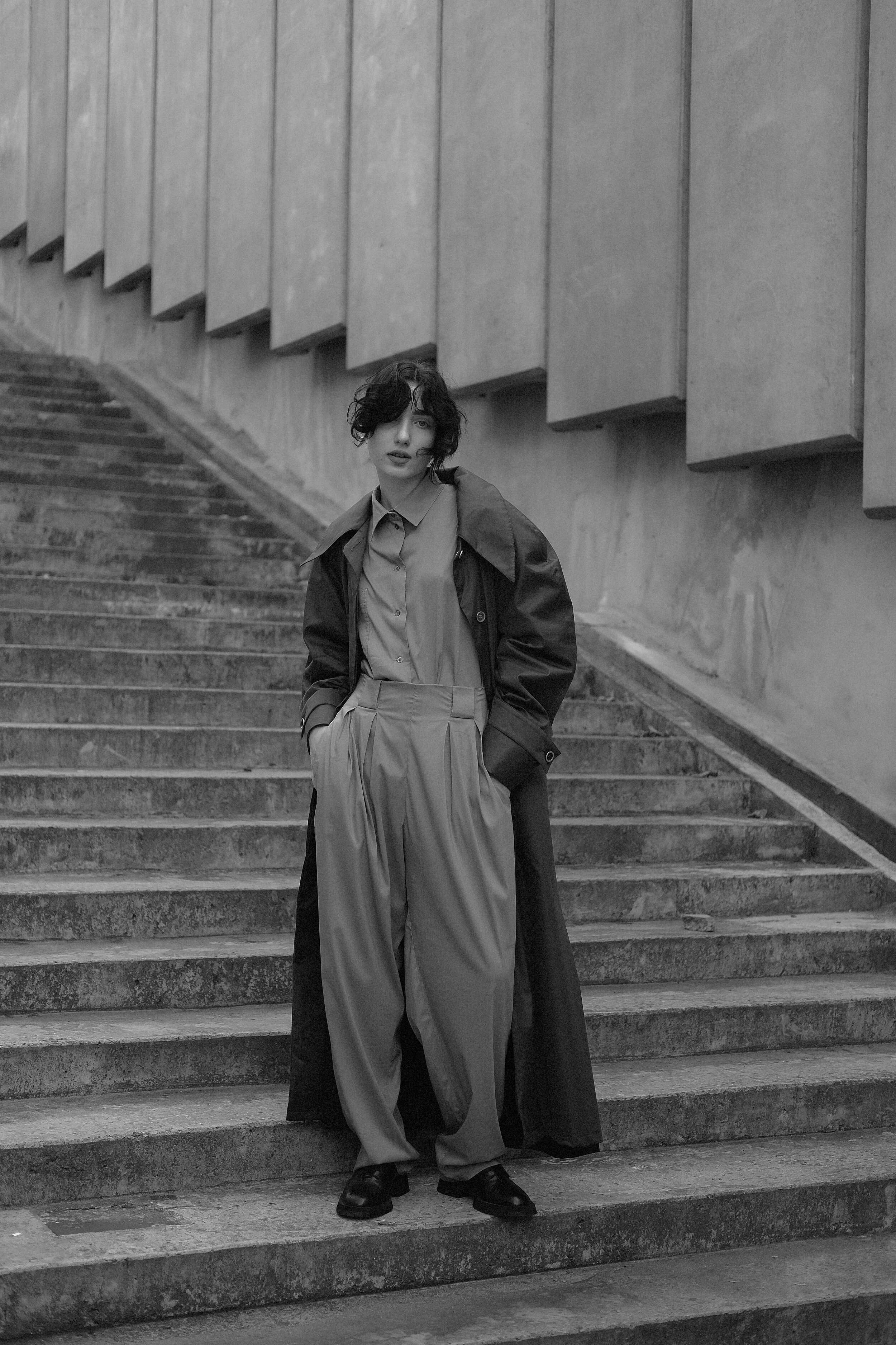 CHERNIVTSI GRAFITE BANANA TROUSERS
