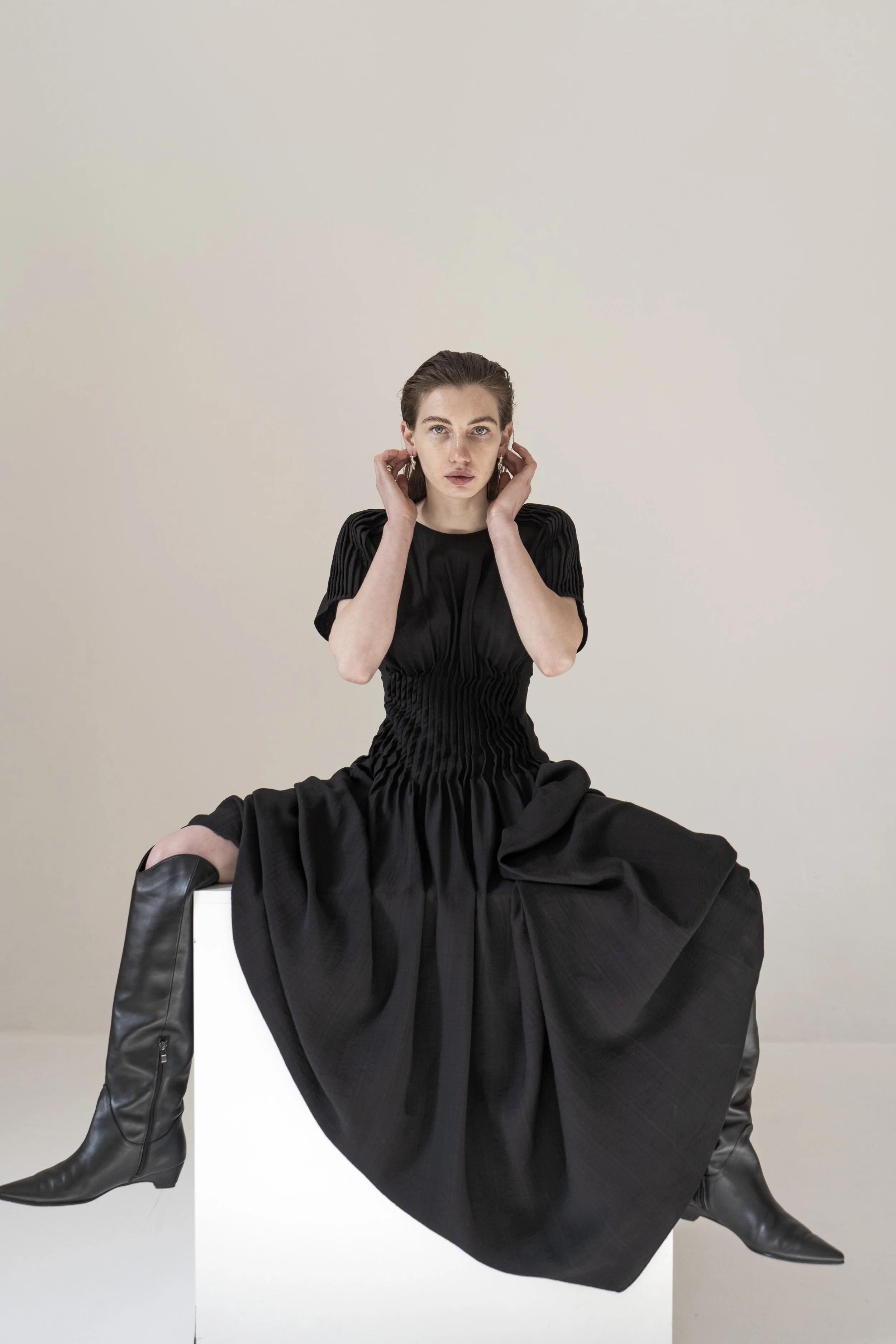 km-by-lange -NICHKA BLACK BAMBOO LONG OPEN BACK DRESS -8.jpg
