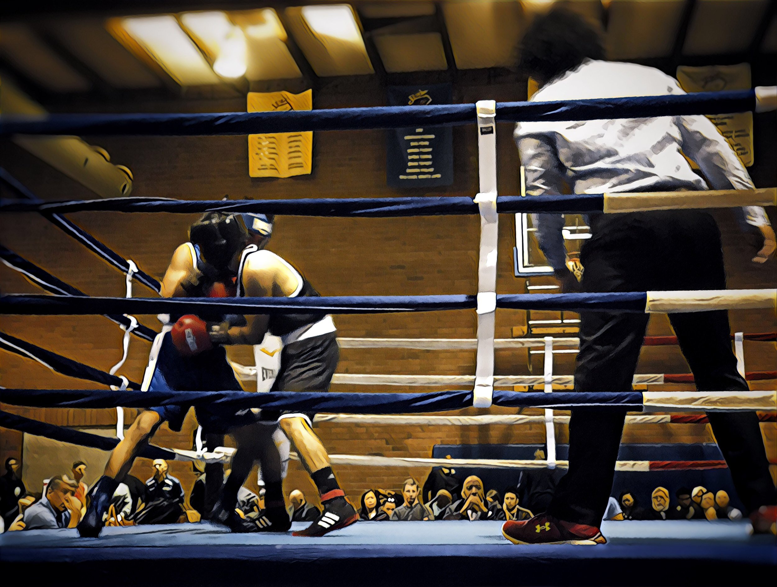 California Golden Gloves, Victory Park, Pasadena, 2018 with Prisma app enhancement