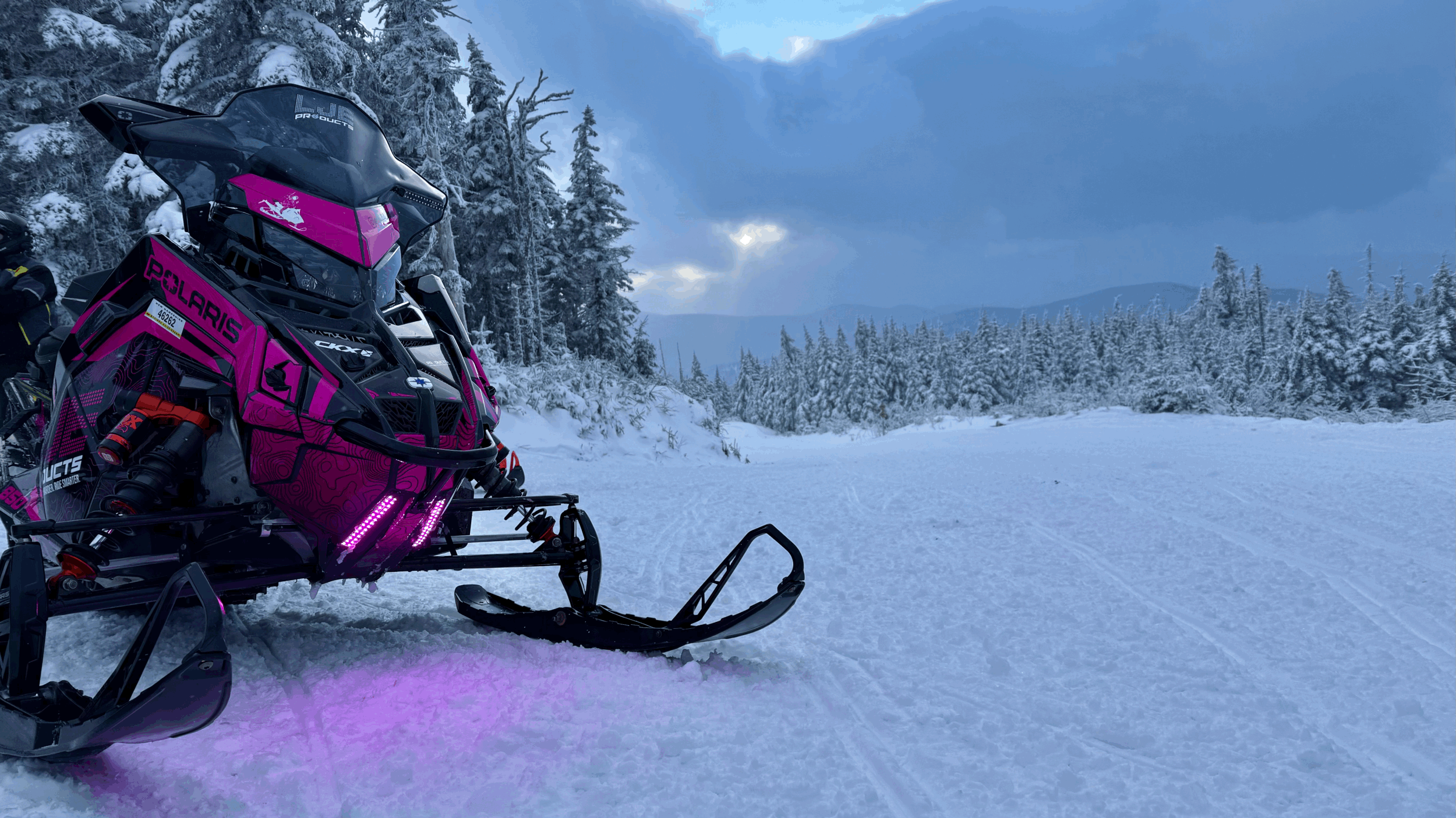 Pink WhiteOut Safety Light for Polaris/Universal - LJE Products