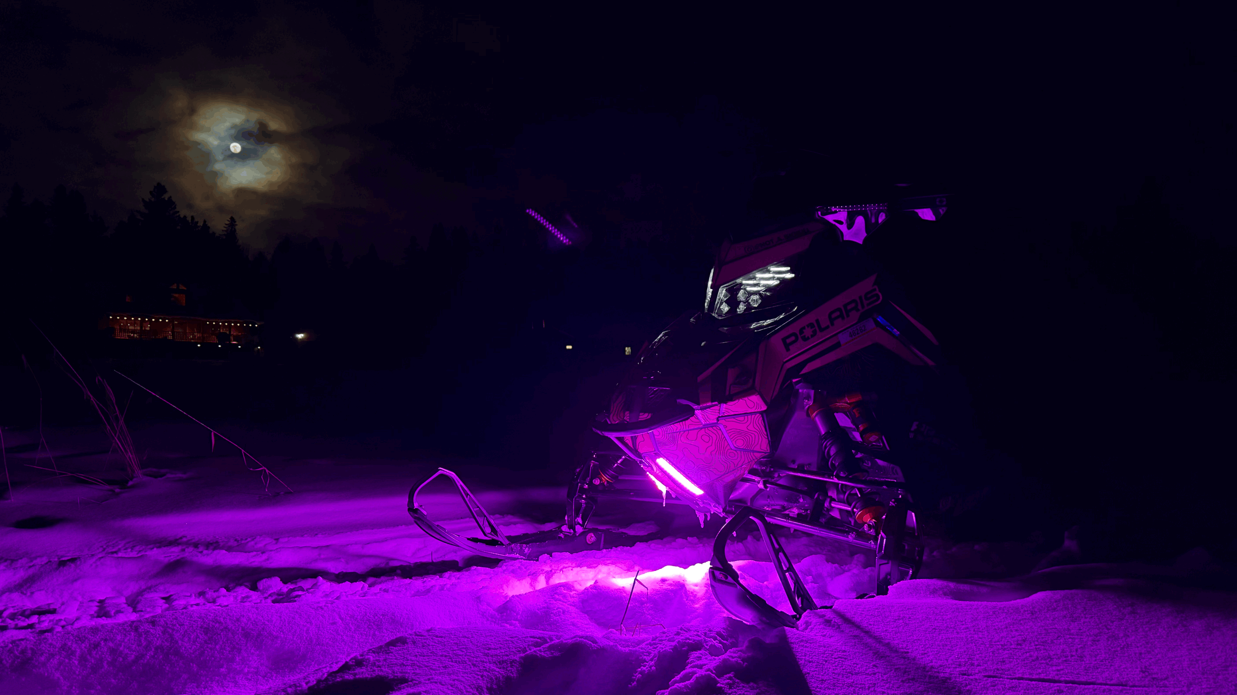 Pink WhiteOut Safety Light for Polaris/Universal - LJE Products