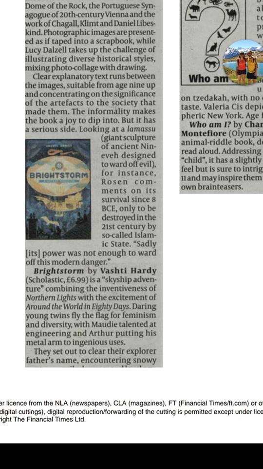  Brightstorm In the Jewish Chronicle&nbsp; 