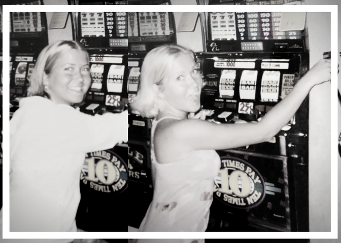 Me (left) and Brooke, a week before getting our first job. Would you have bet on us?