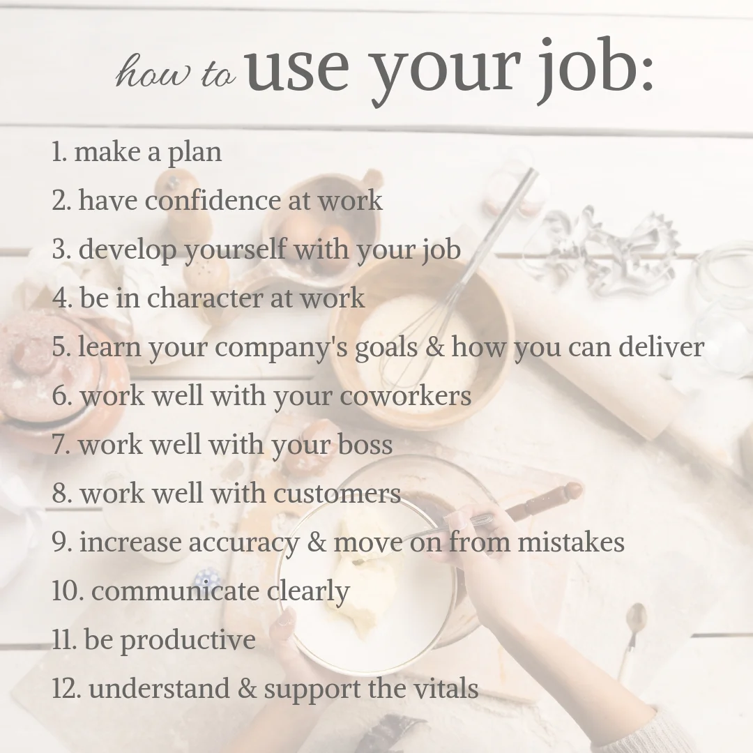 Here’s your recipe for work! This is how you take any job and use it to achieve any goal.