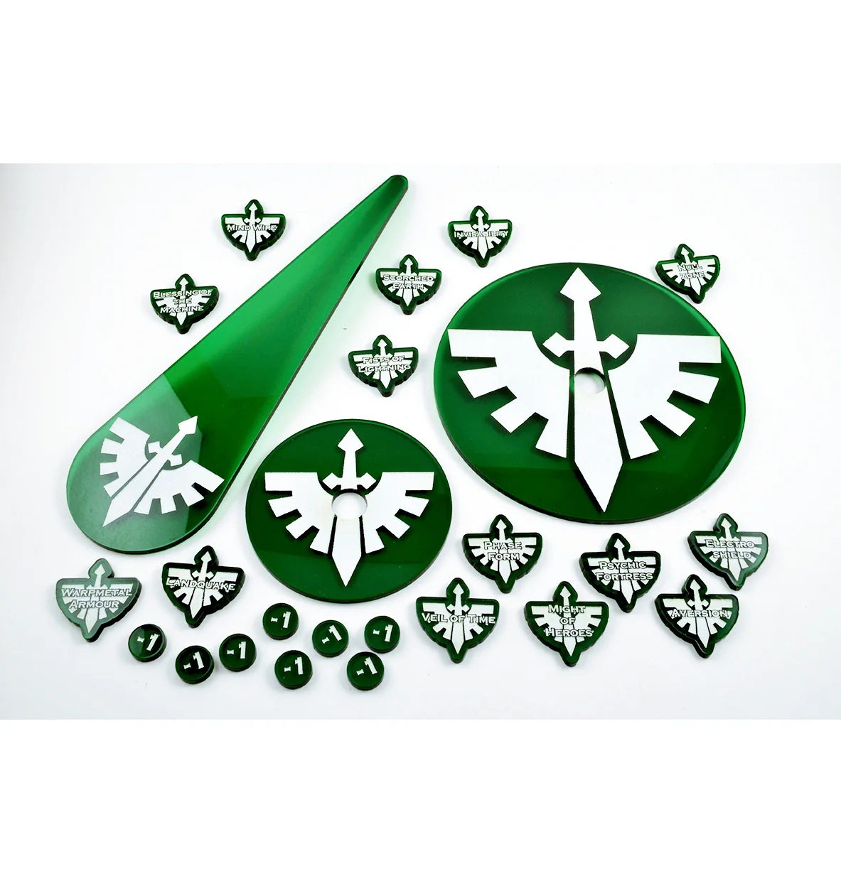 Warhammer 40k Dark Angels Custom Template Tabletop Wargaming Game Aids Accessories