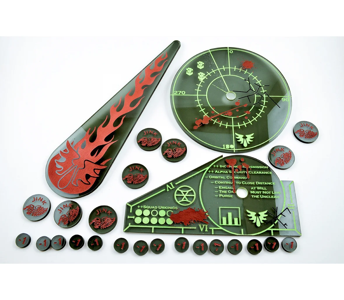 Horus Heresy 30k Blood Angels Custom Template Tabletop Wargaming Game Aids Accessories