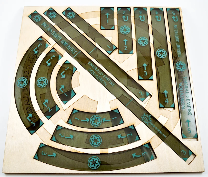 X-Wing Movement Template Set