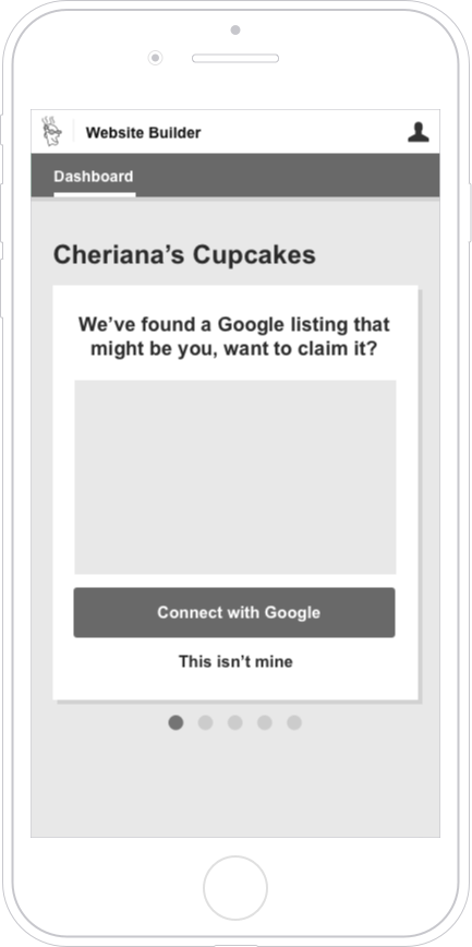 Card to show when one match was found
