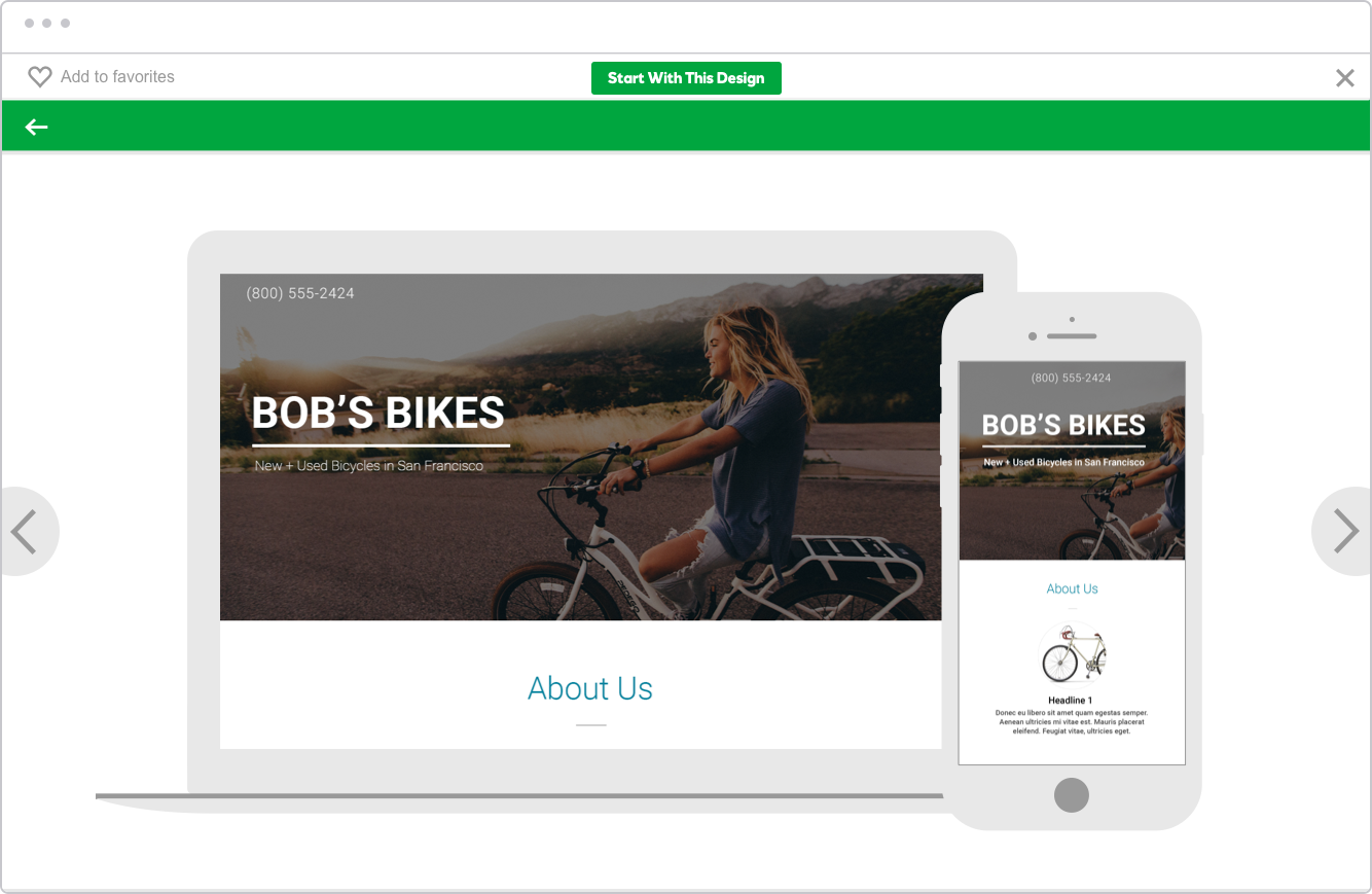 Step 4: View fullscreen preview and start with this design