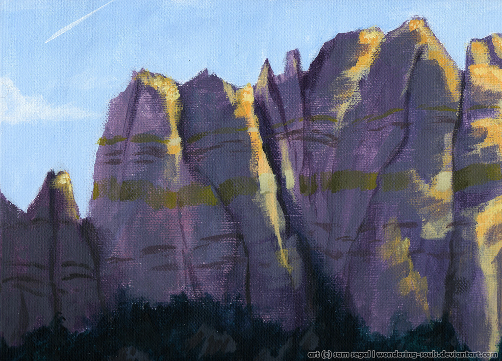 Old artwork from April 2015 using acrylics on Artist's Loft canvas board.