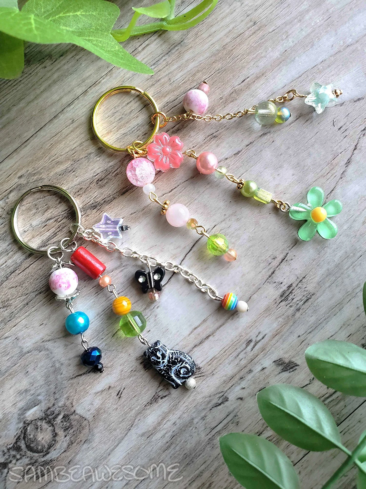 Cluster & Phone Charm Keychains (Handmade ) — SamBeAwesome