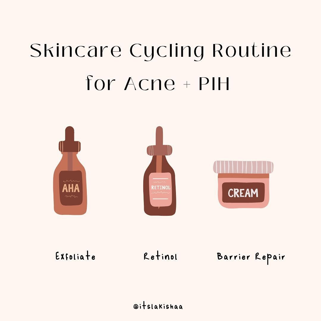 #acneroutine | Combating both acne and post inflammation hyper-pigmentation can be a challenge. Some of the products you&rsquo;ll use for pigmentation may irritate your skin and cause more acne, and you&rsquo;ll find yourself going around in cycles. 