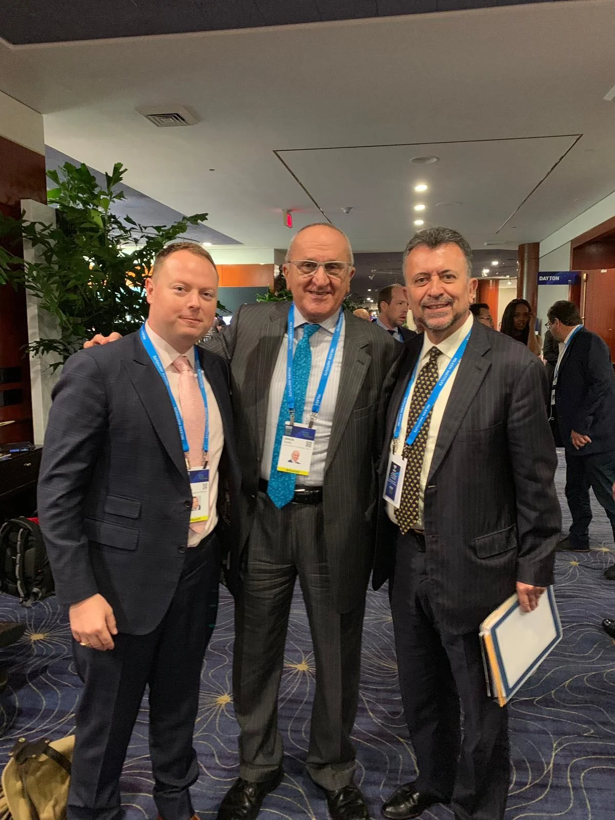 From left to right - John Kluge, Founder, Refugee Investment Network; Jesús Seade, Undersecretary for North America for the Mexican Ministry of Foreign Affairs; and Carlos García de Alba, Consul General of Mexico in Los Angeles.