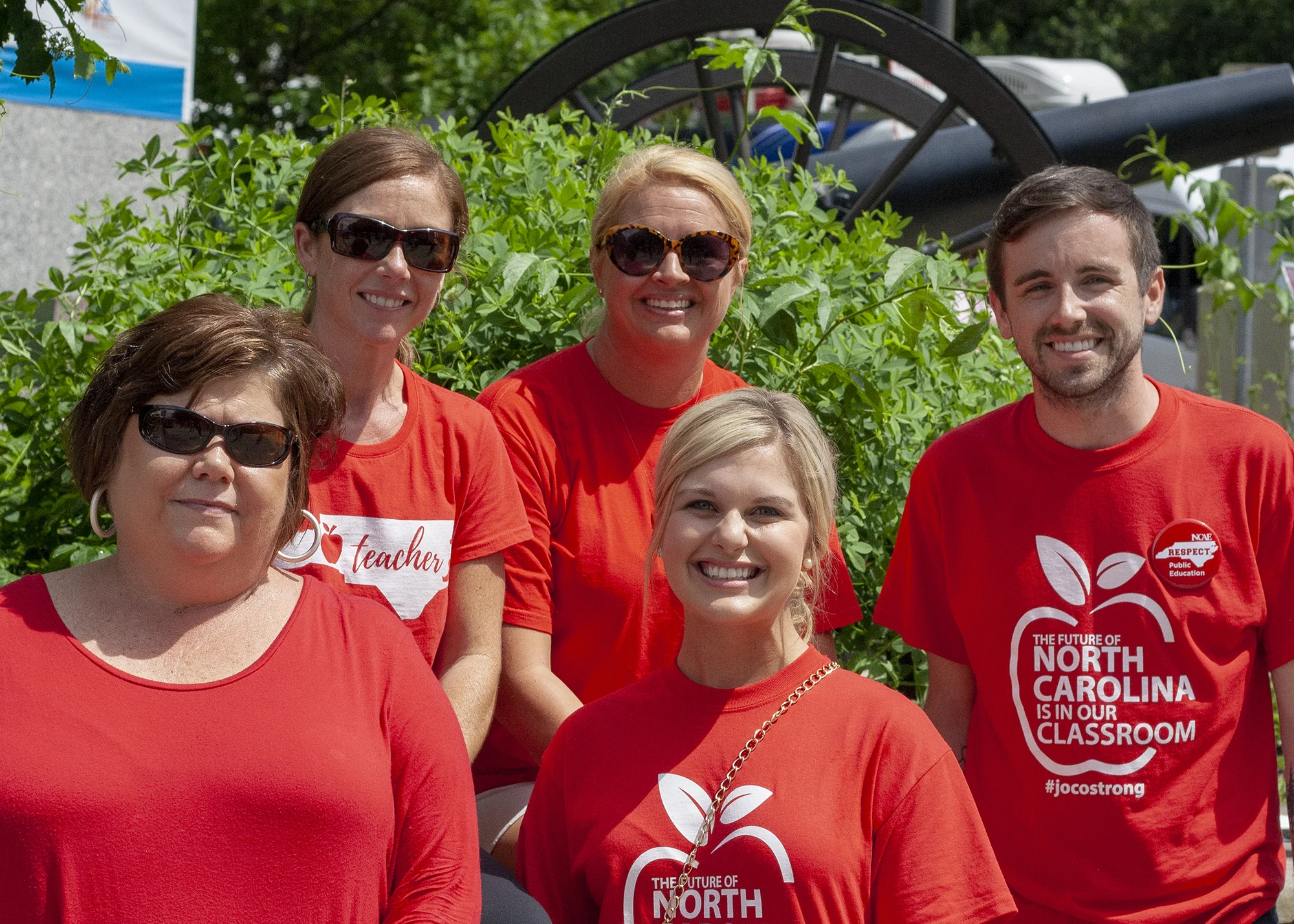 Holly and friends attended the Rally for Respect on May 16. 