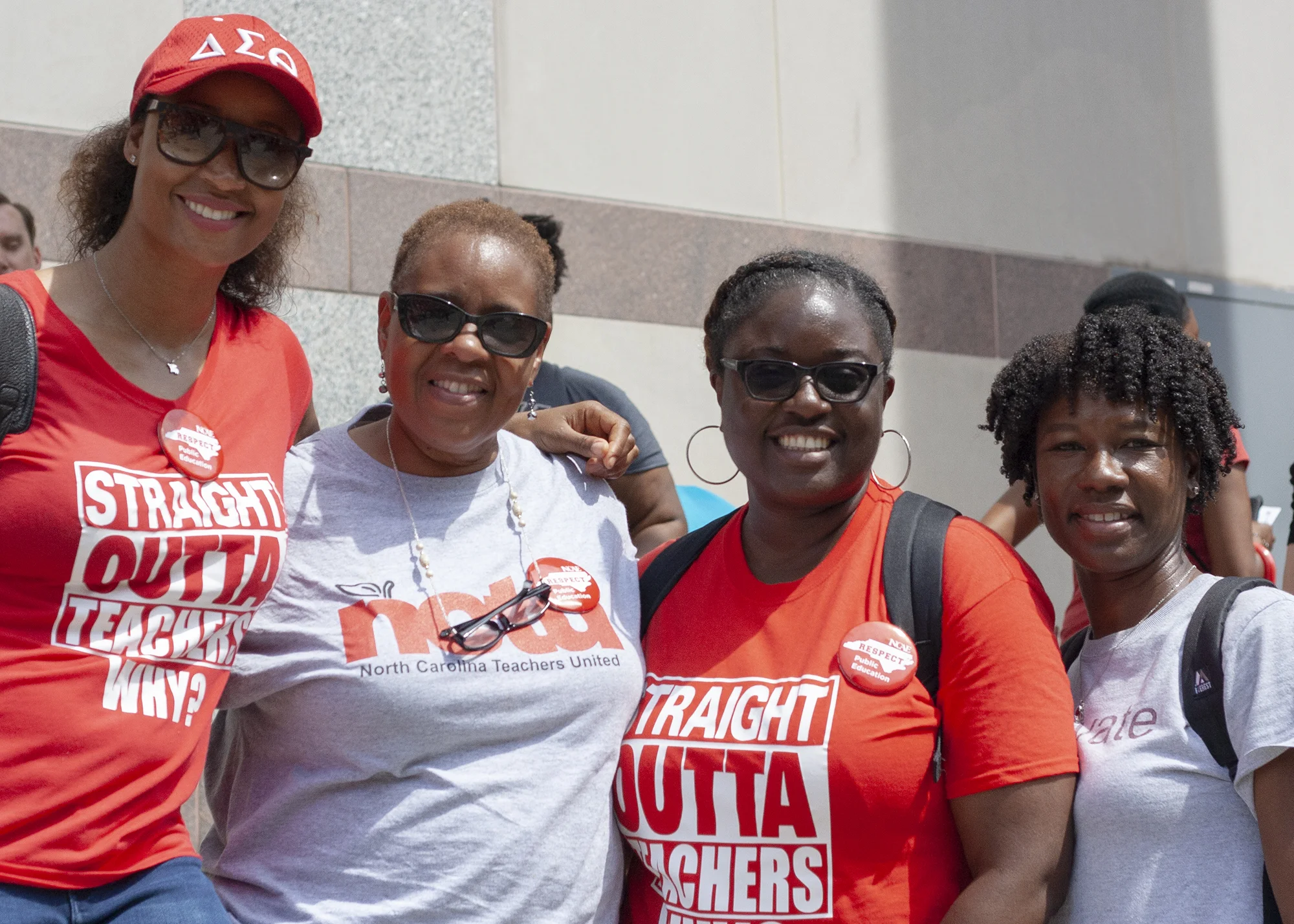 Jolandra, Djnna, Kim and Xiomara attended the Rally for Respect together on May 16. 