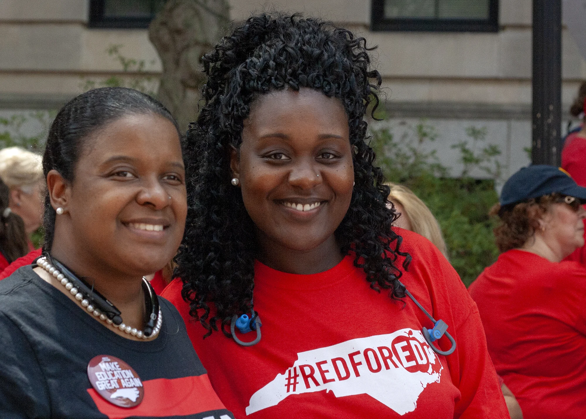 Joshayla and Aftan at the Rally for Respect in Raleigh on May 16.