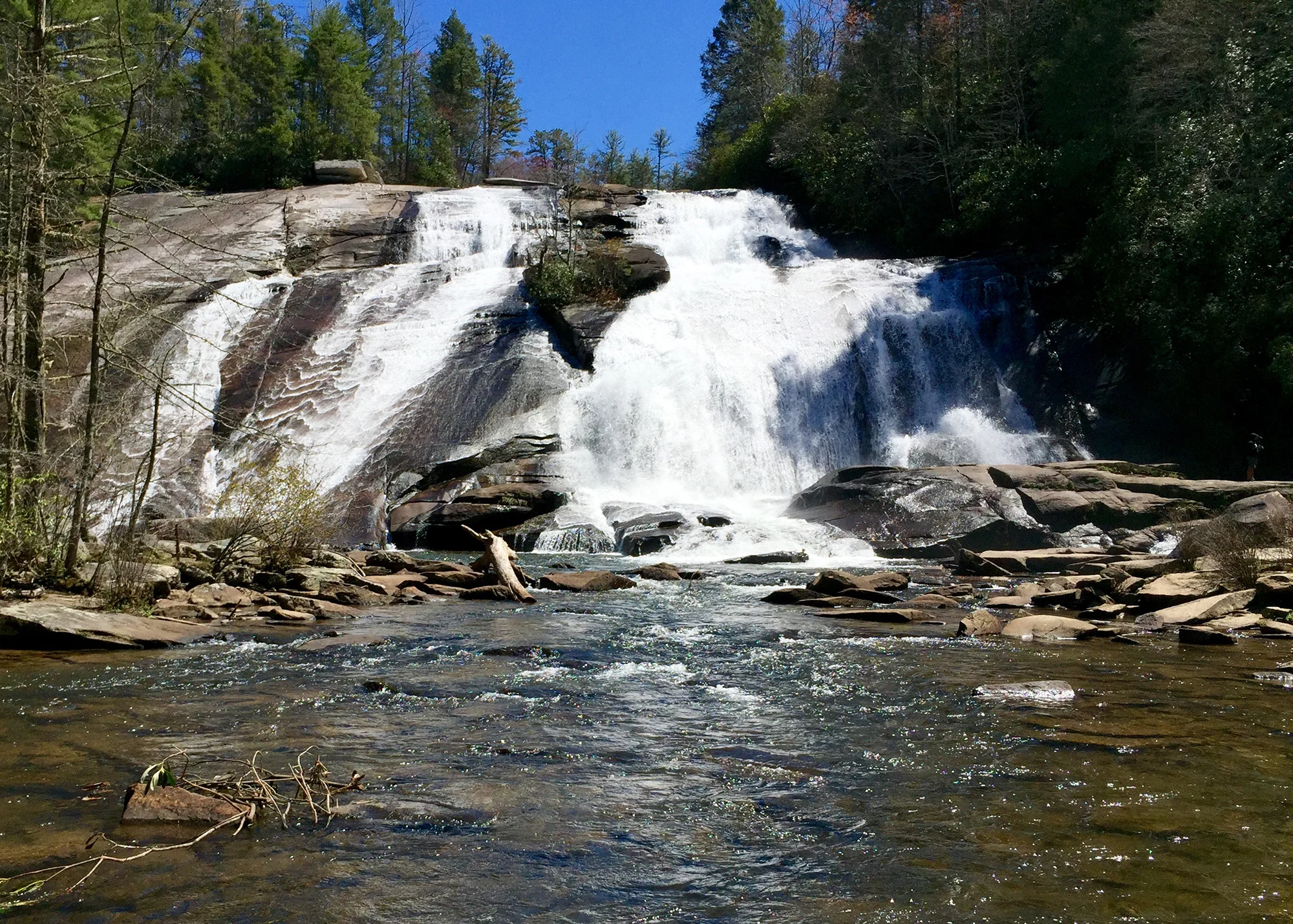 Triple Falls outside of Asheville, North Carolina