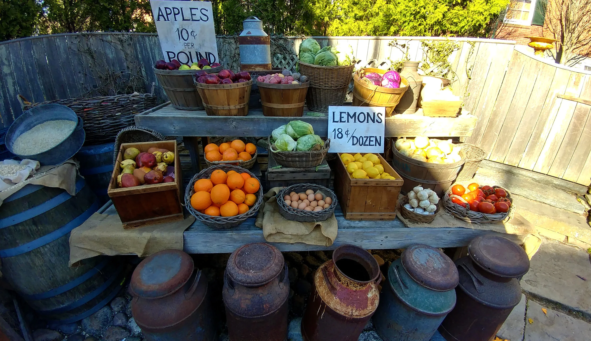  Fruit Market -  Built Set on Location  