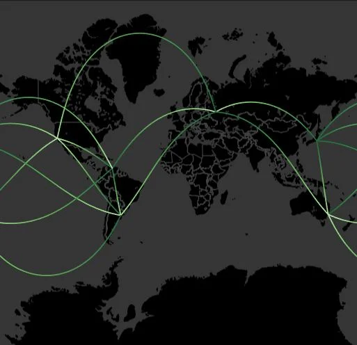 Create Map Paths Using Great Circles