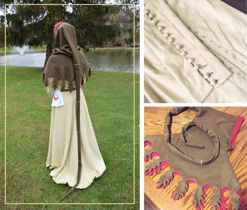 Dagged Hood & Gown