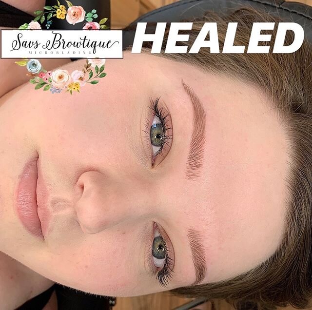 Oh hi perfect HEALED brows, how are ya!! Wow, so in love with how these healed on her. She followed her aftercare instructions perfect✨Healed work is so so so important. If an artist is not posting clear images of healed work, there&rsquo;s a reason.