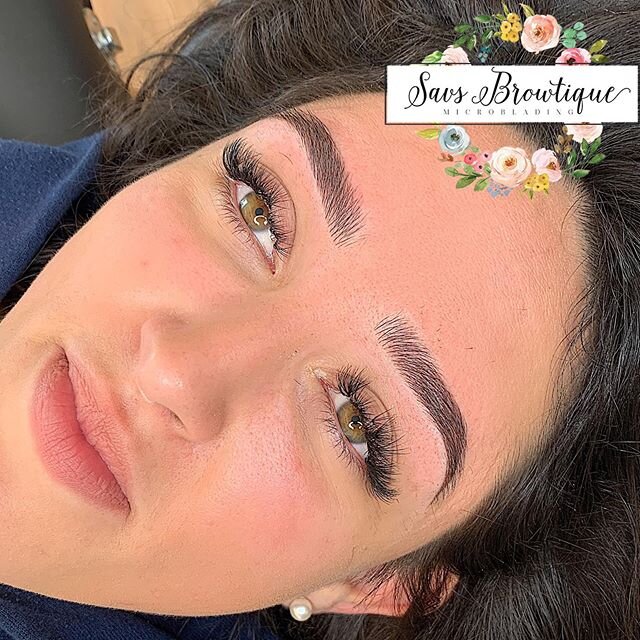 New brows for this professional barrel racer badass🤩 Microblading over brows that are already nice to begin with takes it to a whole different level 🔥