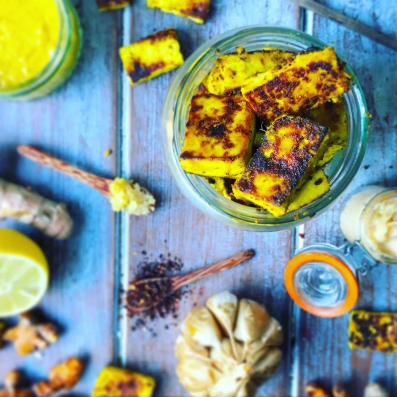 Miso and Turmeric Tofu