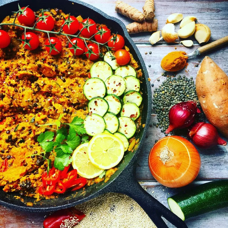 Warming Turmeric Quinoa & Lentil Risotto