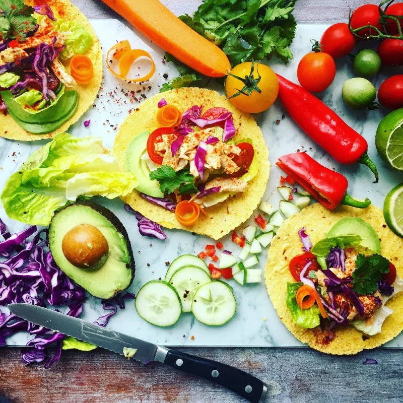 Shredded Chicken Tacos with Lime Chipotle Aioli